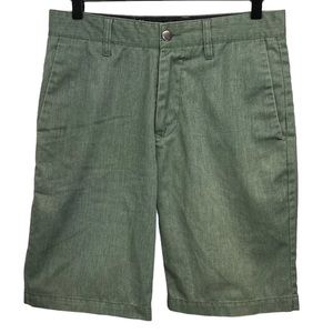 Volcom Corpo Class Shorts W28 Heathered Green